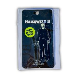 NEW Michael Myers Glow in the Dark Enamel Pin Horror Movie Halloween II Merch